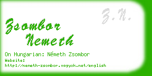 zsombor nemeth business card