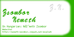zsombor nemeth business card